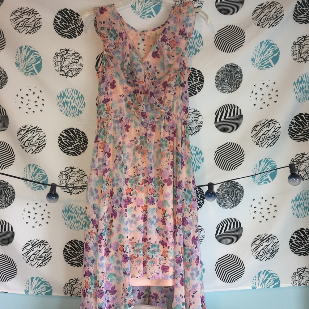 Kohl’s Disney Cinderella Pink Floral Hi-Lo Dress